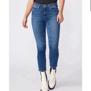 Paige Callie Crop Vintage Wash High Rise Jeans
